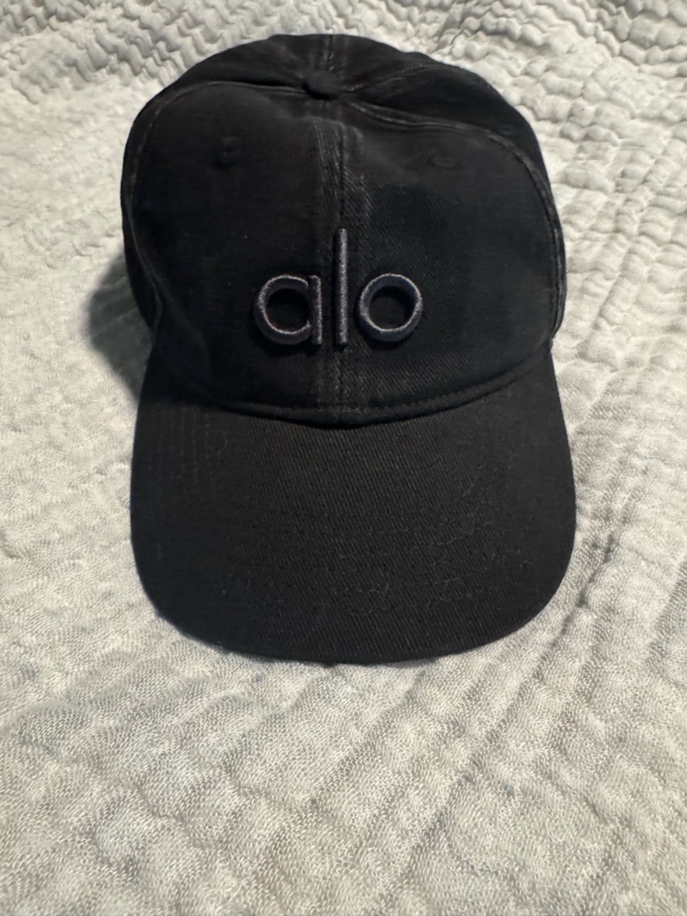 Alo Black Logo Baseball Cap NWOT